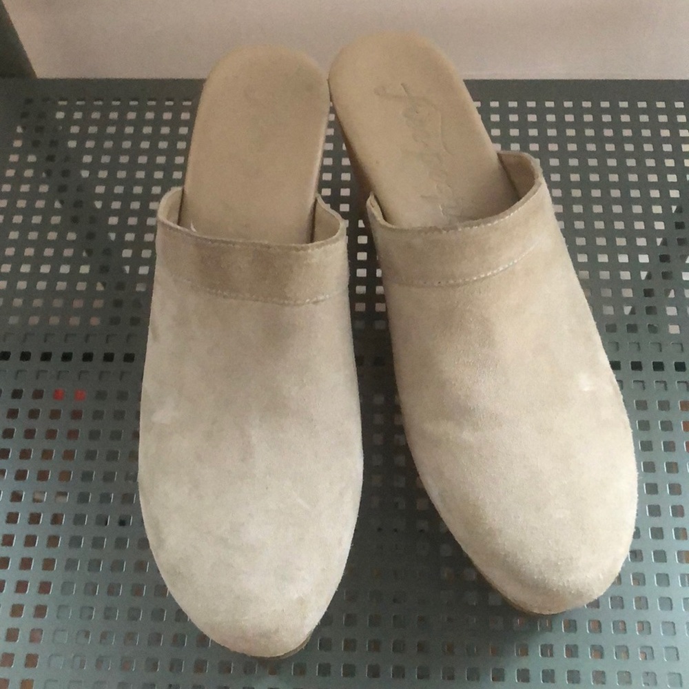 Free People Suede Clogs
